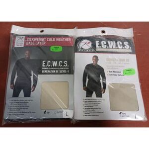 NWT Rothco silkweight cold weather base layer top tan and coyote L